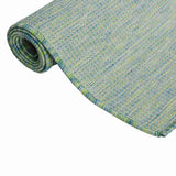 Vidaxl extérieur tapis plat tissé 80x250 cm turquoise