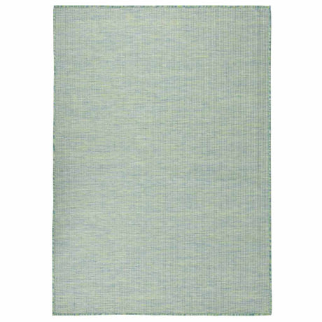 Vidaxl Extérieur tapis plat - Turquoise tissée 200x280 cm