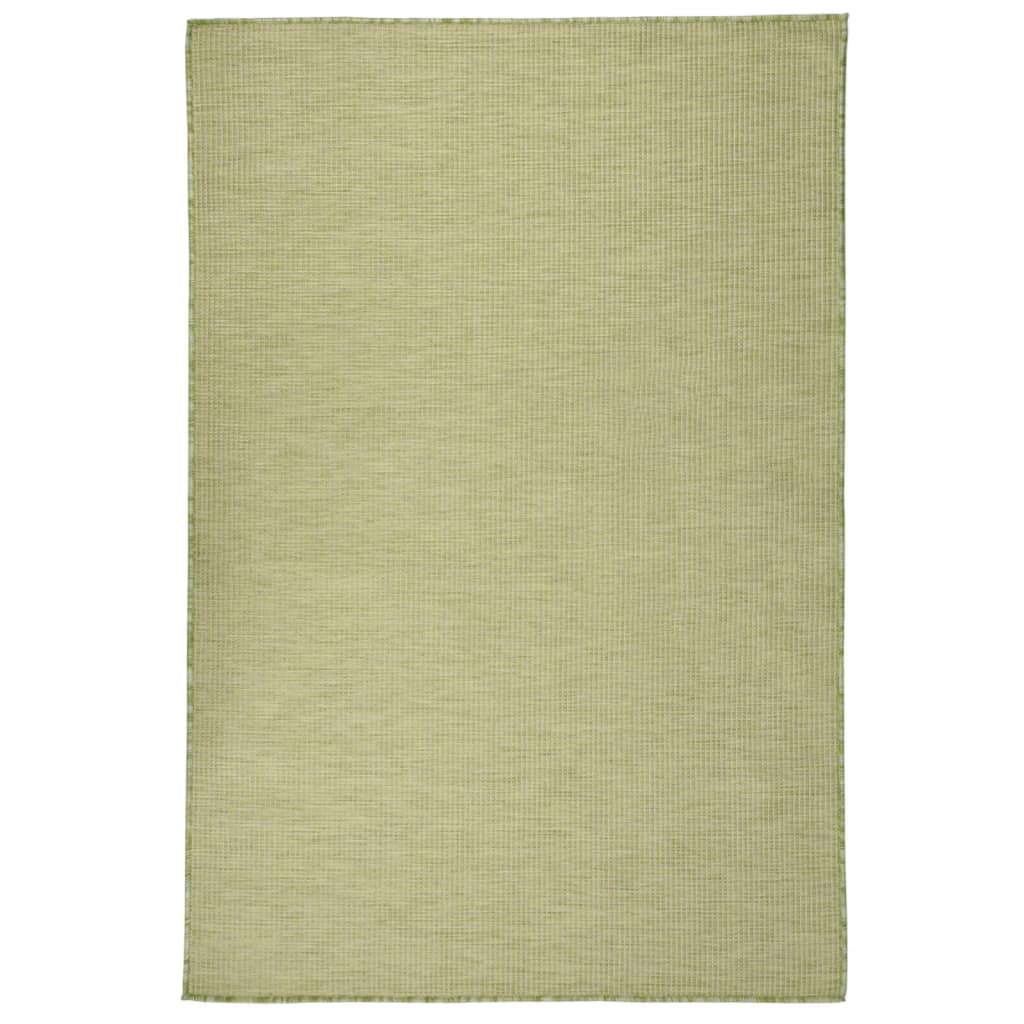 Vidaxl outside rug flat -woven 120x170 cm green