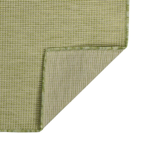 Vidaxl Extérieur tapis plat - tissé 120x170 cm vert