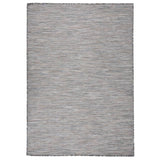 Vidaxl outside rug flat woven 140x200 cm brown and blue