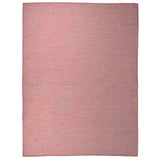 Vidaxl Extérieur tapis plat - tissé 120x170 cm rouge