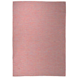 Vidaxl extérieur tapis plat tissé 140x200 cm rouge