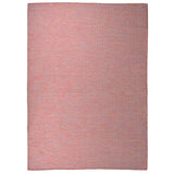 Vidaxl extérieur tapis plat - 200x280 cm tissé rouge