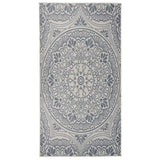 Vidaxl Extérieur tapis avec motif de 80x150 cm à motif en bleu 80x150