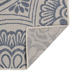 Vidaxl Extérieur tapis avec motif de 80x150 cm à motif en bleu 80x150