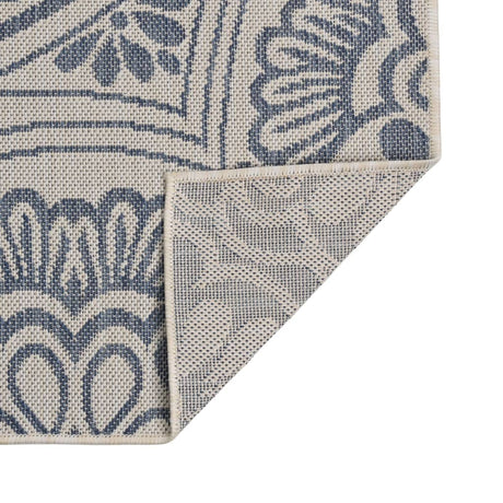 Vidaxl Extérieur tapis avec motif de 80x150 cm à motif en bleu 80x150
