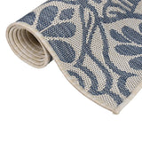 Vidaxl Tapis extérieur avec motif à plat - 120x170 cm en bleu