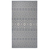 Vidaxl Extérieur tapis avec motif de 80x150 cm à motif en bleu 80x150