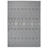 Vidaxl Tapis extérieur avec motif à plat - 120x170 cm en bleu
