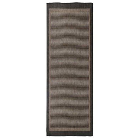 Vidaxx tapis d'extérieur tissé à plat 80x250 cm marron foncé