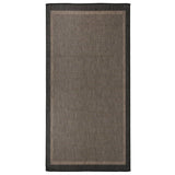 Vidaxl extérieur tapis plat tissé 100x200 cm brun foncé