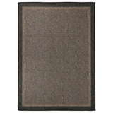 Vidaxl outside rug flat woven 120x170 cm dark brown