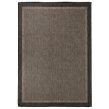 Vidaxx tapis d'extérieur tissé à plat 140x200 cm marron foncé