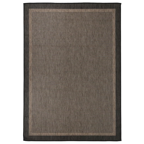 Vidaxx tapis d'extérieur tissé à plat 140x200 cm marron foncé