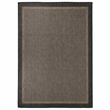 Vidaxx tapis d'extérieur tissé à plat 140x200 cm marron foncé