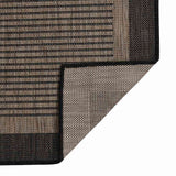 Vidaxx tapis d'extérieur tissé à plat 140x200 cm marron foncé