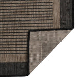 Vidaxx tapis d'extérieur tissé à plat 140x200 cm marron foncé