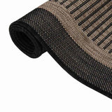 Vidaxx tapis d'extérieur tissé à plat 140x200 cm marron foncé