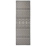 Vidaxx tapis d'extérieur à motif tissé à plat 80x250 cm noir