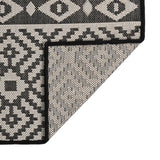 Vidaxx tapis d'extérieur à motif tissé à plat 80x250 cm noir