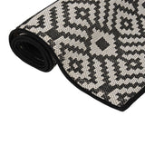 Vidaxx tapis d'extérieur à motif tissé à plat 80x250 cm noir