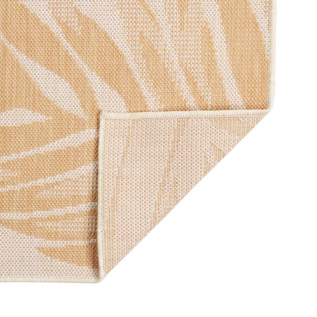 Vidaxl Tapis extérieur avec motif de feuille tissé plat 100x200 cm