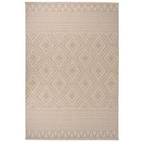 Vidaxl Tapis extérieur avec motif à plat 160x230 cm brun