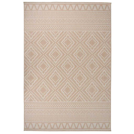 Vidaxl Tapis extérieur avec motif à plat 160x230 cm brun