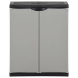 VidaXL Garden waste box 68x40x85 cm Polypropene gray and black