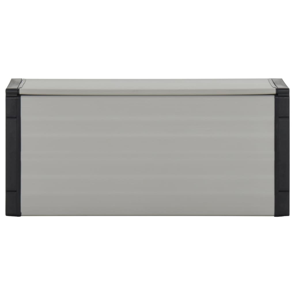 Vidaxl Garden Waste Bin 85x34x40 cm grigio