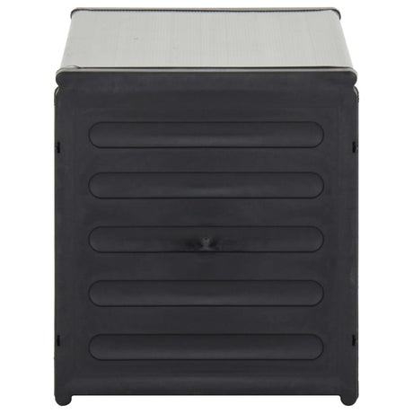 Vidaxl Garden Waste Bin 85x34x40 cm Gray