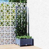 Vidaxl Planning Boîte avec Trellis Blue Grey 40x40x121,5 cm PP