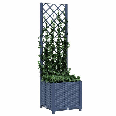 Vidaxl Plannet avec Trellis Blue Grey 40x40x136 cm pp