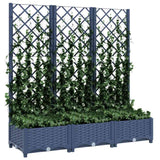 Vidaxl Planning Boîte avec scolarisé 120x40x121,5 cm Gris foncé en polypropène