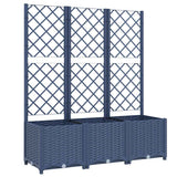 Jardinière Vidaxl avec talons 120x40x136 cm en polypropène gris foncé