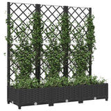 Vidaxl Planning Boîte avec scolarisé 120x40x121,5 cm Black en polypropène