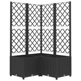 Boîte de planification Vidaxl avec Slat 80x80x136 cm Black en polypropène