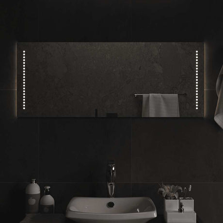 Vidaxl badkamerspiegel led 100x40 cm