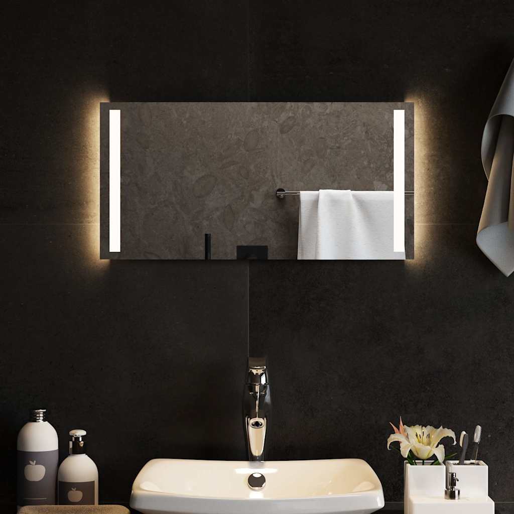 Miroir de salle de bain Vidaxl LED 60x30 cm