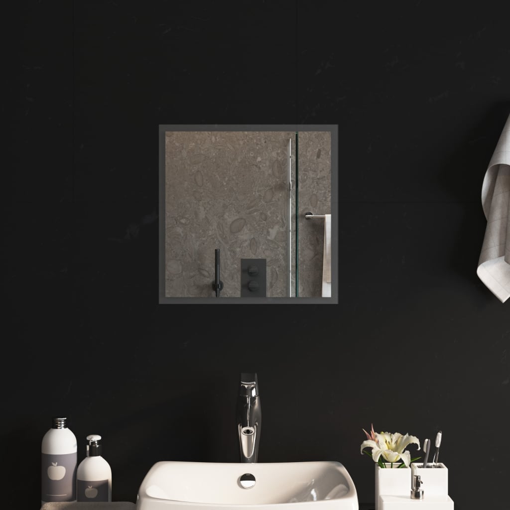 Miroir de salle de bain Vidaxl LED 40x40 cm