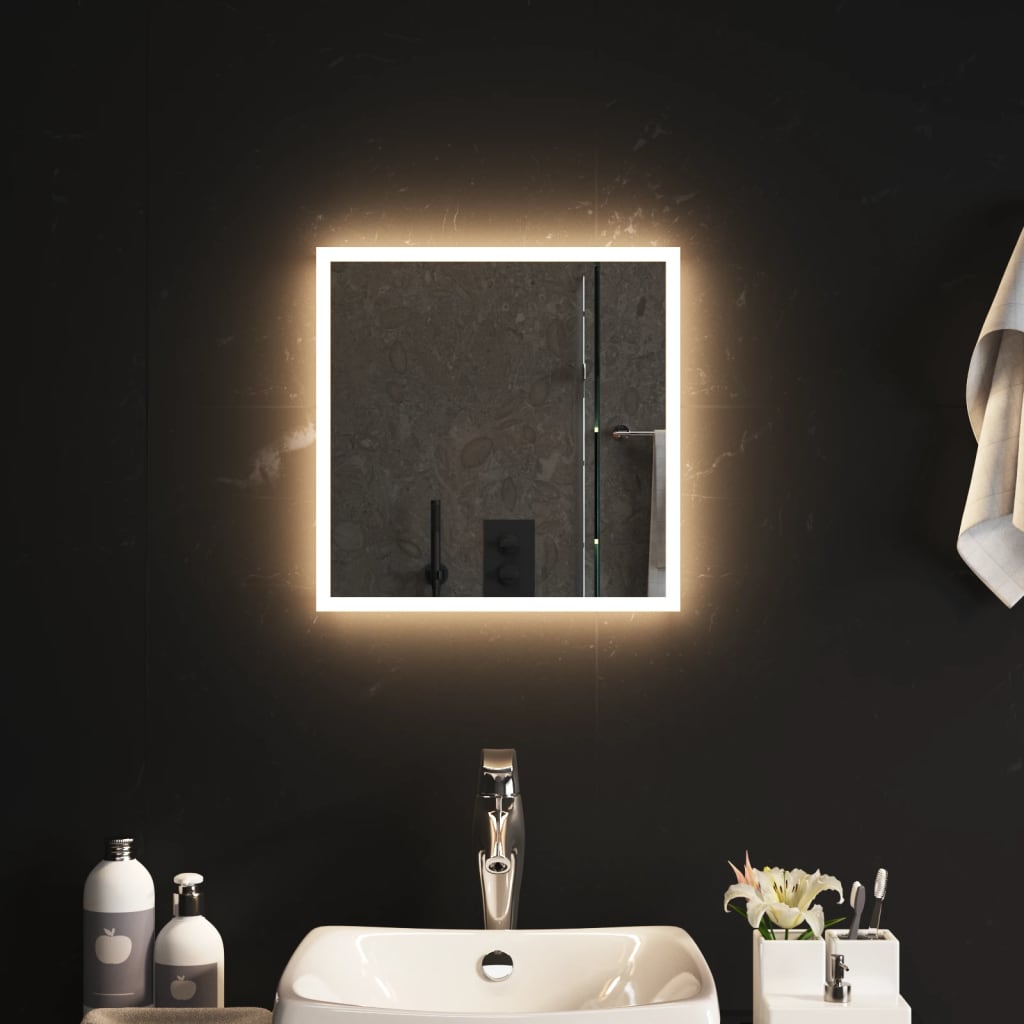 Vidaxl Bathroom Mirror LED 40x40 cm