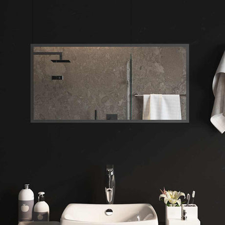 Miroir de salle de bain Vidaxl LED 80x40 cm