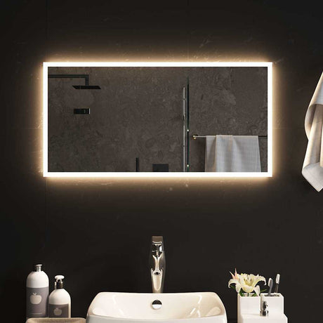 Miroir de salle de bain Vidaxl LED 80x40 cm