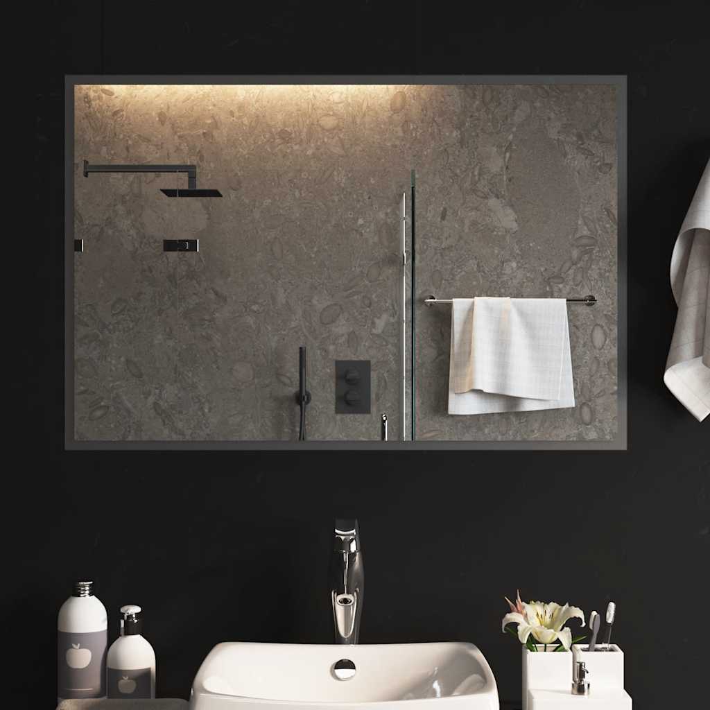Miroir de salle de bain Vidaxl LED 90x60 cm