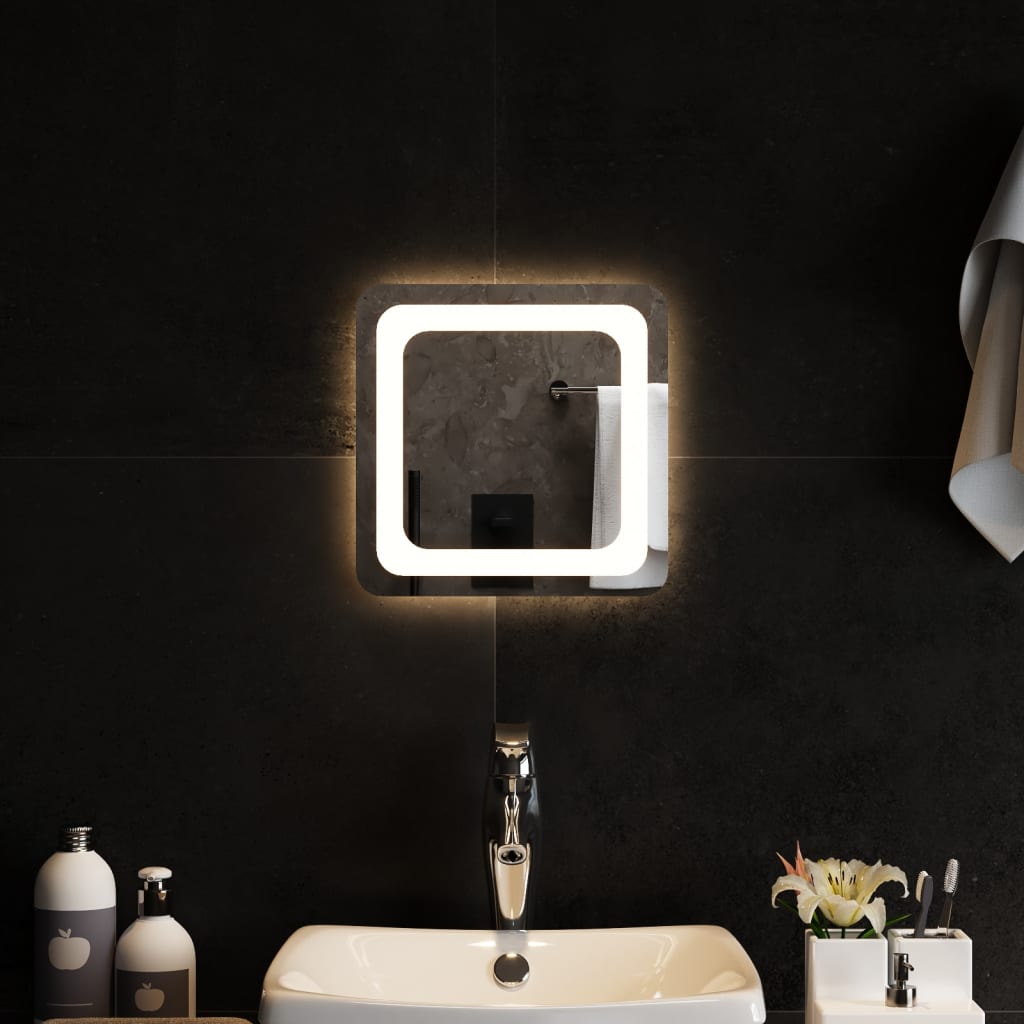 Vidaxl Specchio da bagno LED 30x30 cm