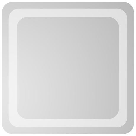 Miroir de salle de bain Vidaxl LED 40x40 cm