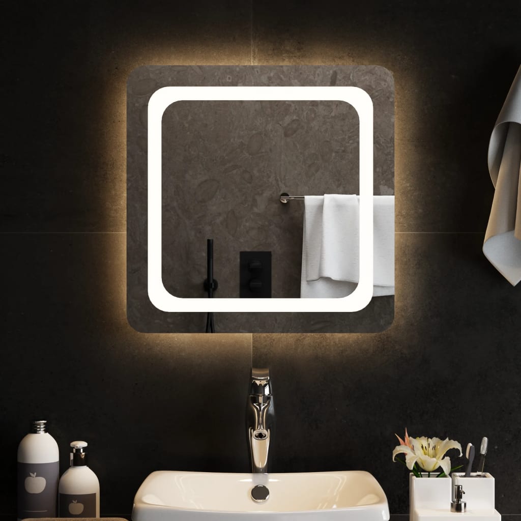 Vidaxl Specchio da bagno LED 50x50 cm