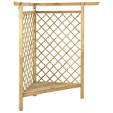 Vidaxl Pergola d'angle avec canapé 166x81x174 cm en bois de pin imprégné