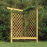 Vidaxl Pergola d'angle avec canapé 166x81x174 cm en bois de pin imprégné